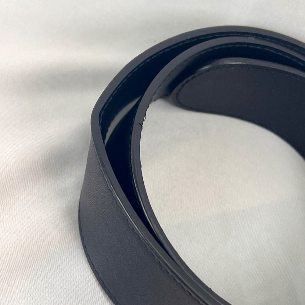 Gucci Double GG Marmont Belt Black Leather Gold Buckle Size 75/30 Made in Italy - Picture 7 of 7